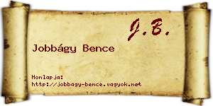 Jobbágy Bence névjegykártya
